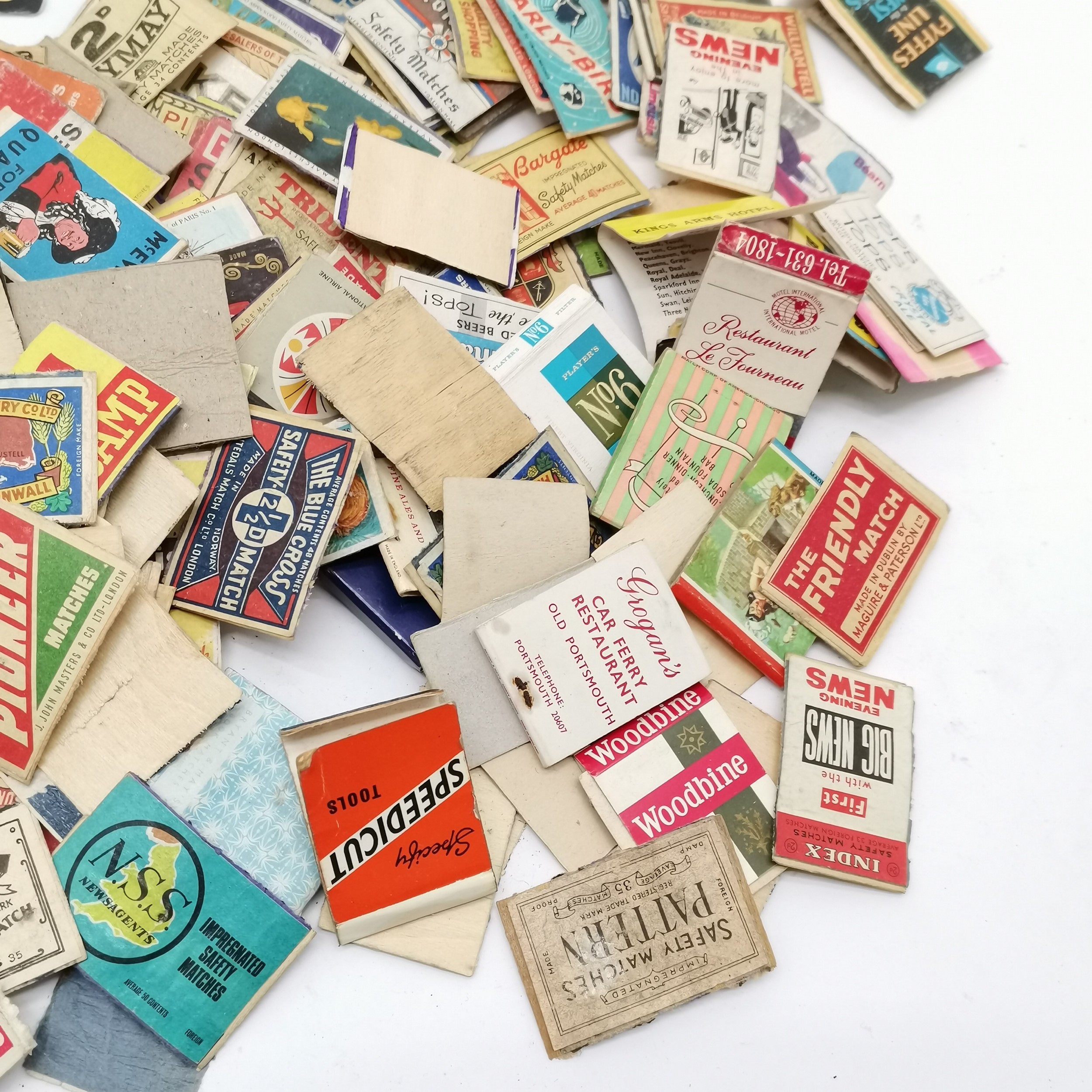 Collection of assorted vintage matchboxes and match box covers to include advertising, etc t/w a - Image 3 of 6