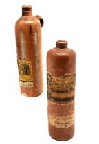 Apollinaris - Brunnen- brown glazed bottle No.17 P with original paper label T/W Blankenheym & Nolet