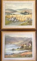 Jean Harrison 2 x framed oil paintings on canvas - Glen Lake (Falcarragh / An Fál Carrach) &