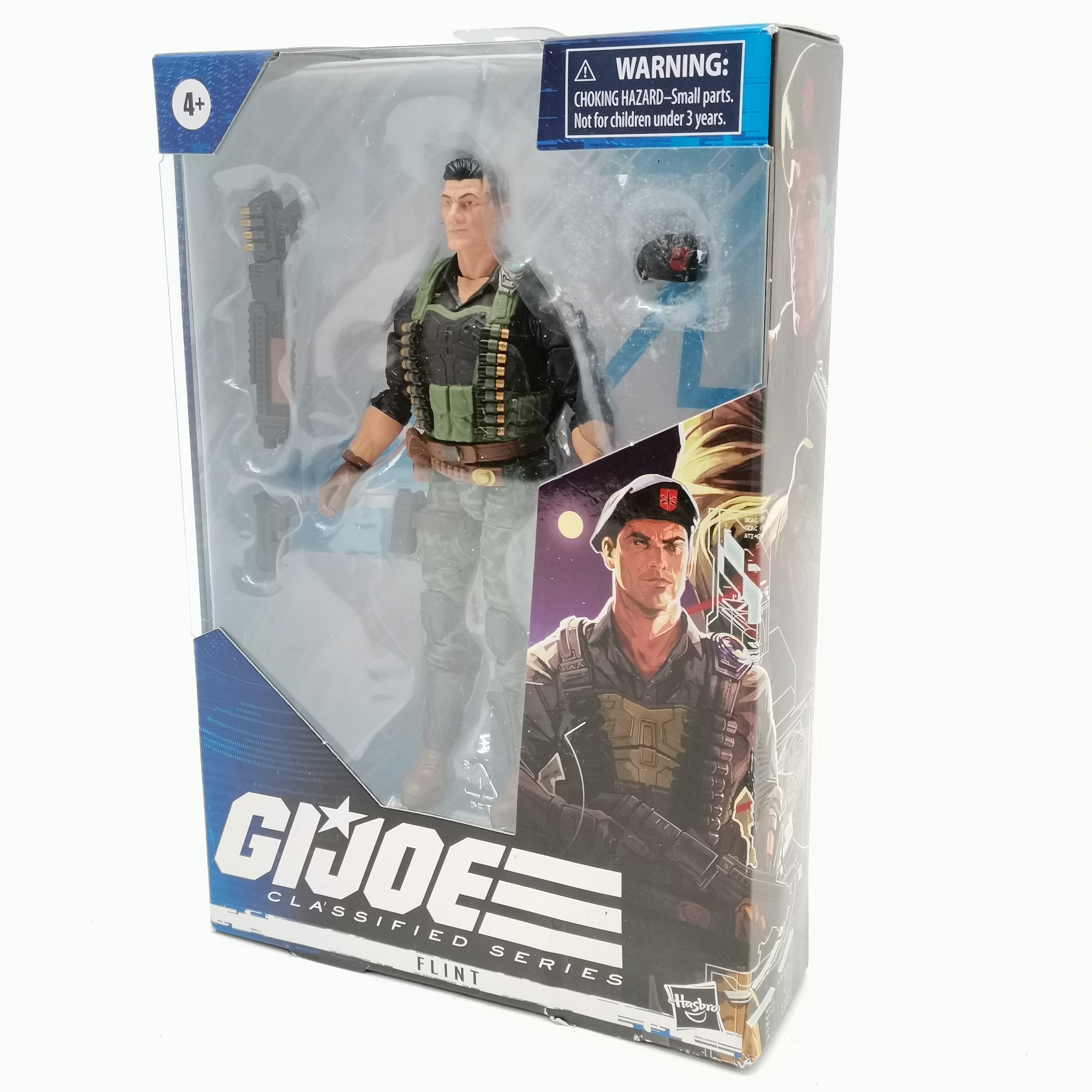 G I Joe Flint boxed Hasbro figurine - box height 23cm ~ SOLD IN AID OF STALBRIDGE COMMUNITY CHARITY