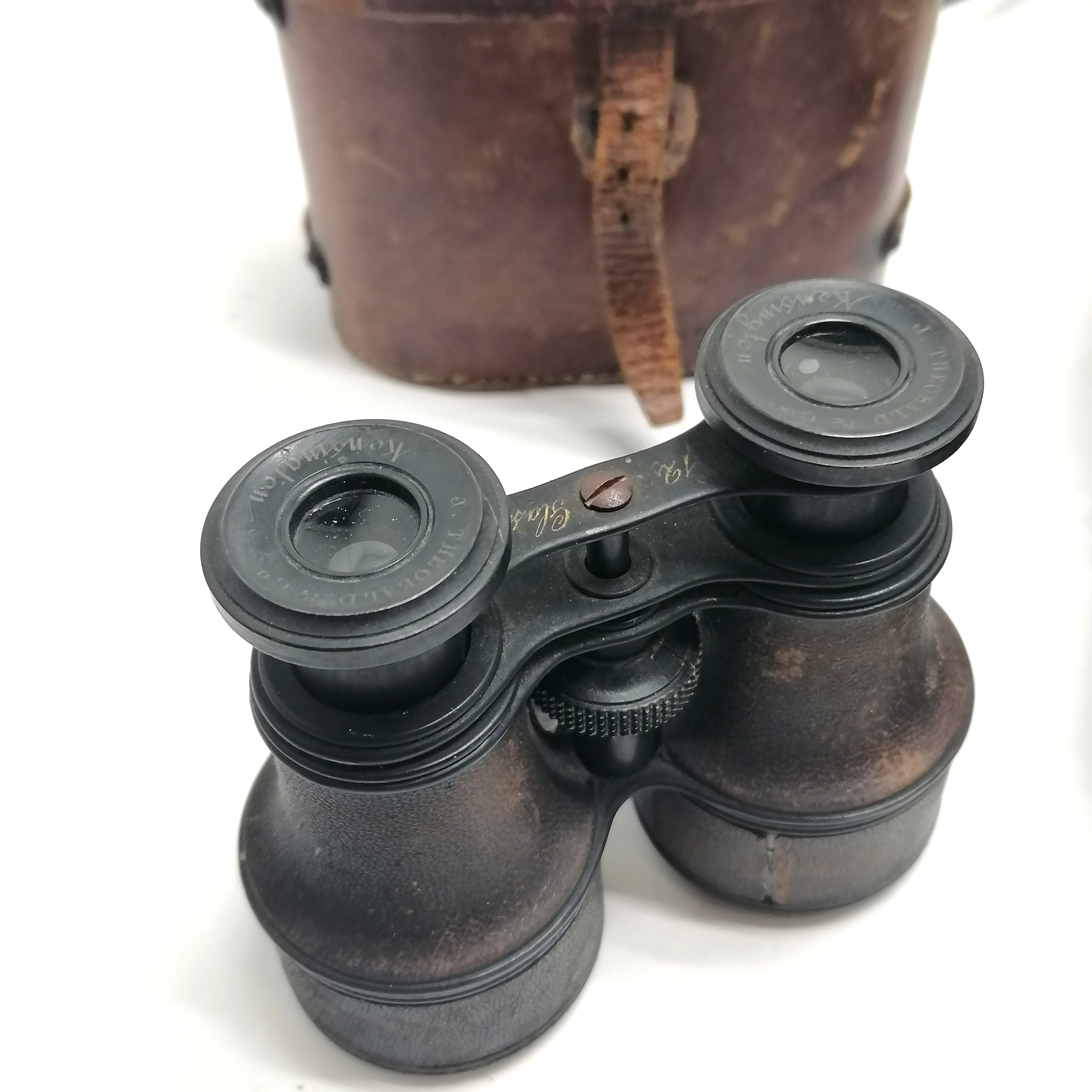 6 pairs of binoculars including antique J Theobald & Co. the Kensington in A/F leather case - Image 4 of 4