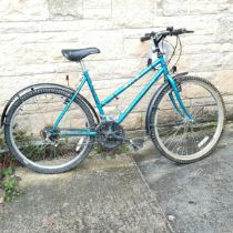 Apollo c1980's mountain bike with owners manuals - 34cm diameter wheels & 102cm high (floor to