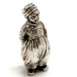 1913 silver novelty Dutch boy pepperette by Berthold Muller - 9cm & 87g