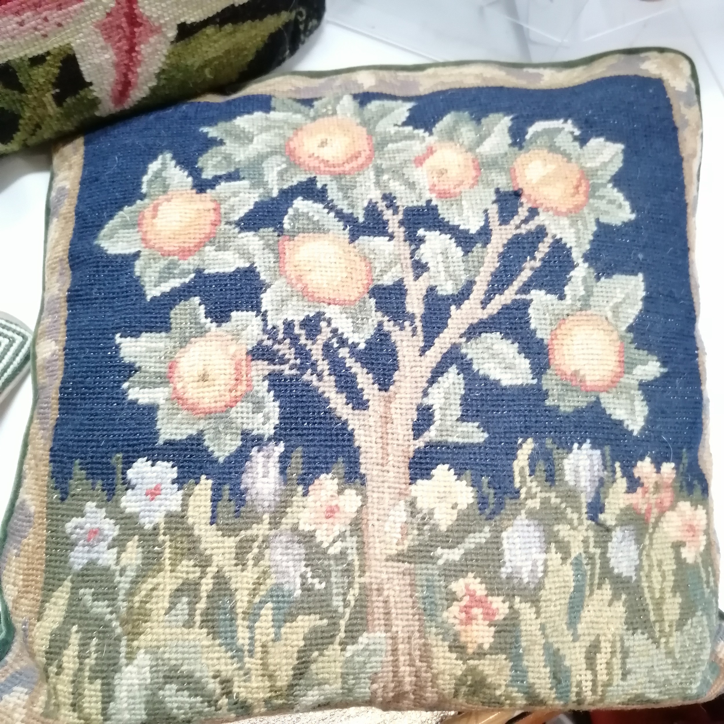 Collection of seven assorted tapestry cushions, to include floral and animal patterns, 42 cm square. - Image 2 of 5