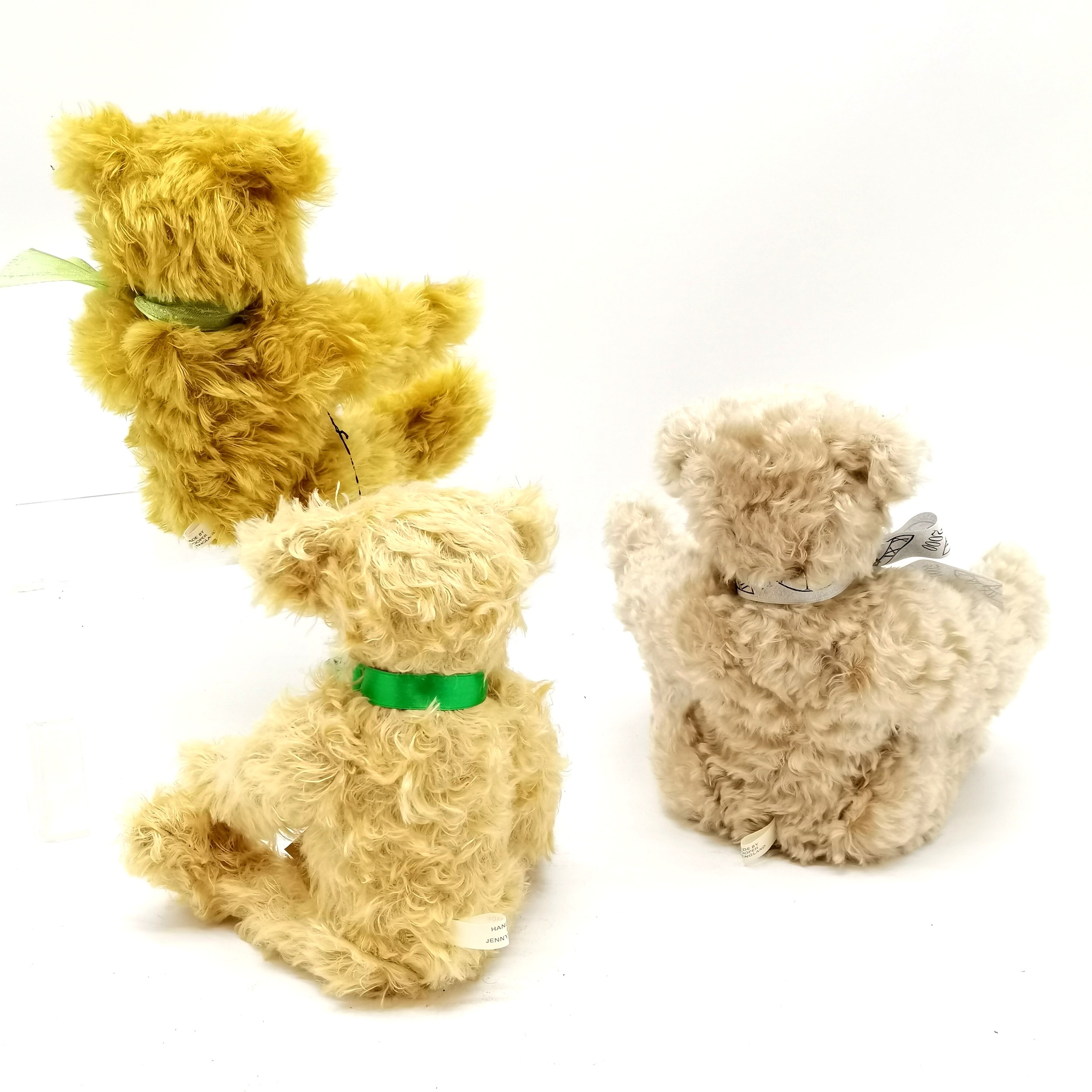 3 x jointed mohair Cranmore bears by Jenny Hooper inc Watkins & Millo, unnamed bear is 38cm high - - Image 2 of 4