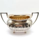 Antique 1902 Walker & Hall silver sugar basin - 19cm wide & 305g ~ has signs of wear