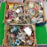 3 x boxes of costume jewellery - SOLD ON BEHALF OF THE NEW BREAST CANCER UNIT APPEAL YEOVIL HOSPITAL