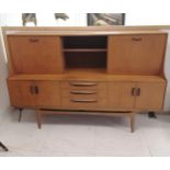 G-Plan Mid Century sideboard with drinks cabinet to 1 side, sliding door, base fitted with