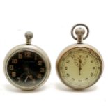 Air Ministry GS MK II pocket watch by Carley & Clemence t/w Air Ministry AM 6B/221 stop watch ~ both