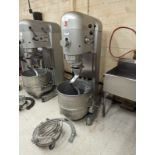 Hobart 140 Quart Mixer with Whip, Hook, Bowl, Dolly and Sizer Ring