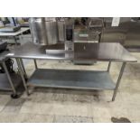 30 x 72" Stainless Steel 2 Tier Table