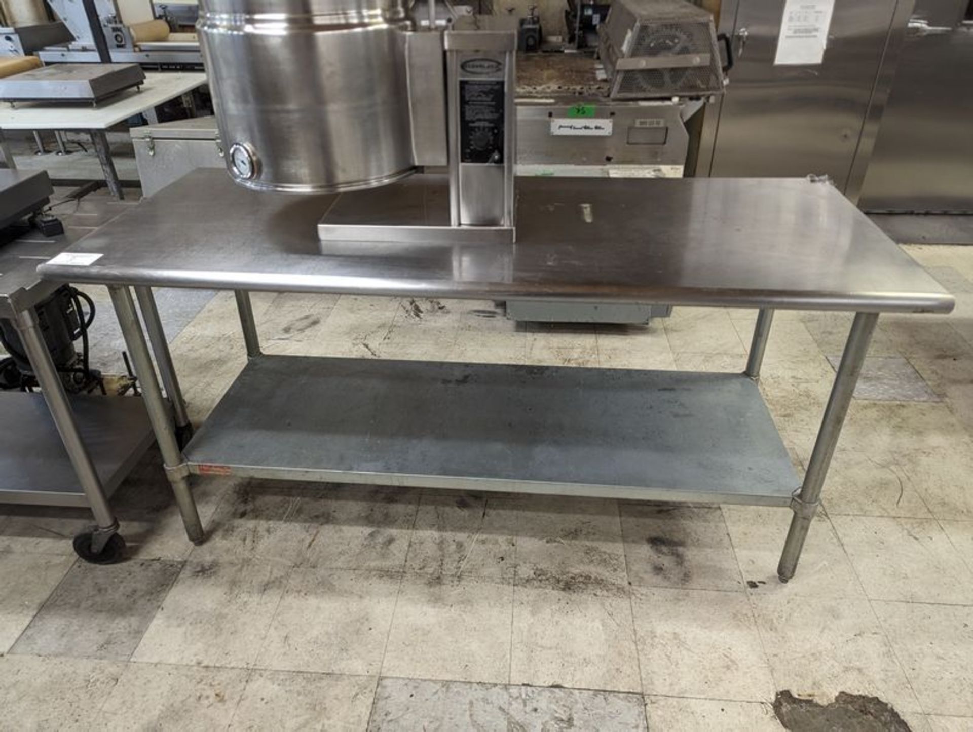 30 x 72" Stainless Steel 2 Tier Table