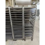 2 Aluminum Tray Racks with Trays
