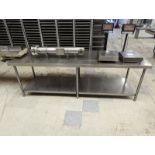 30 x 96" Two Tier Stainless Steel Work Table