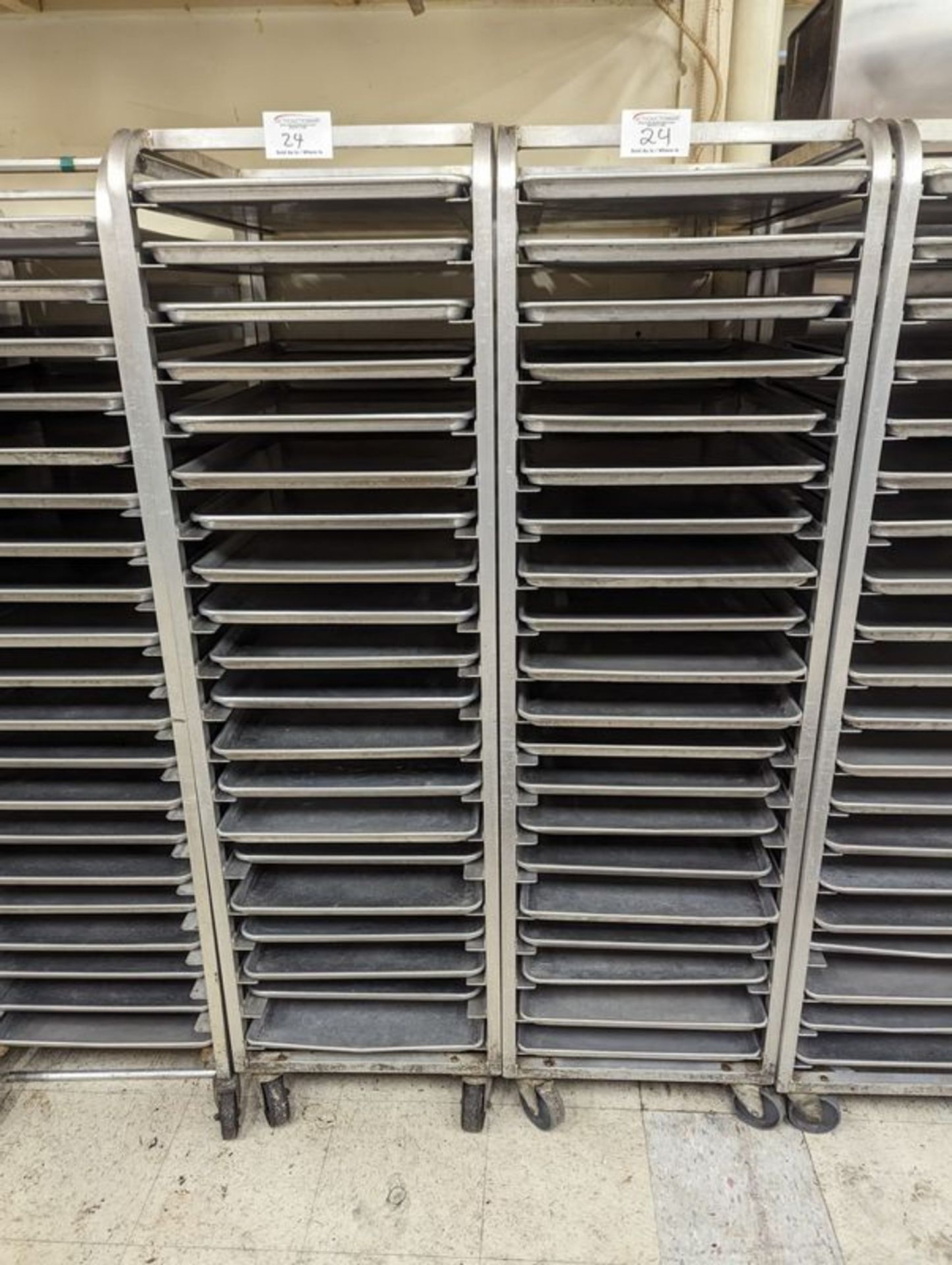 2 Bakers Racks with Trays
