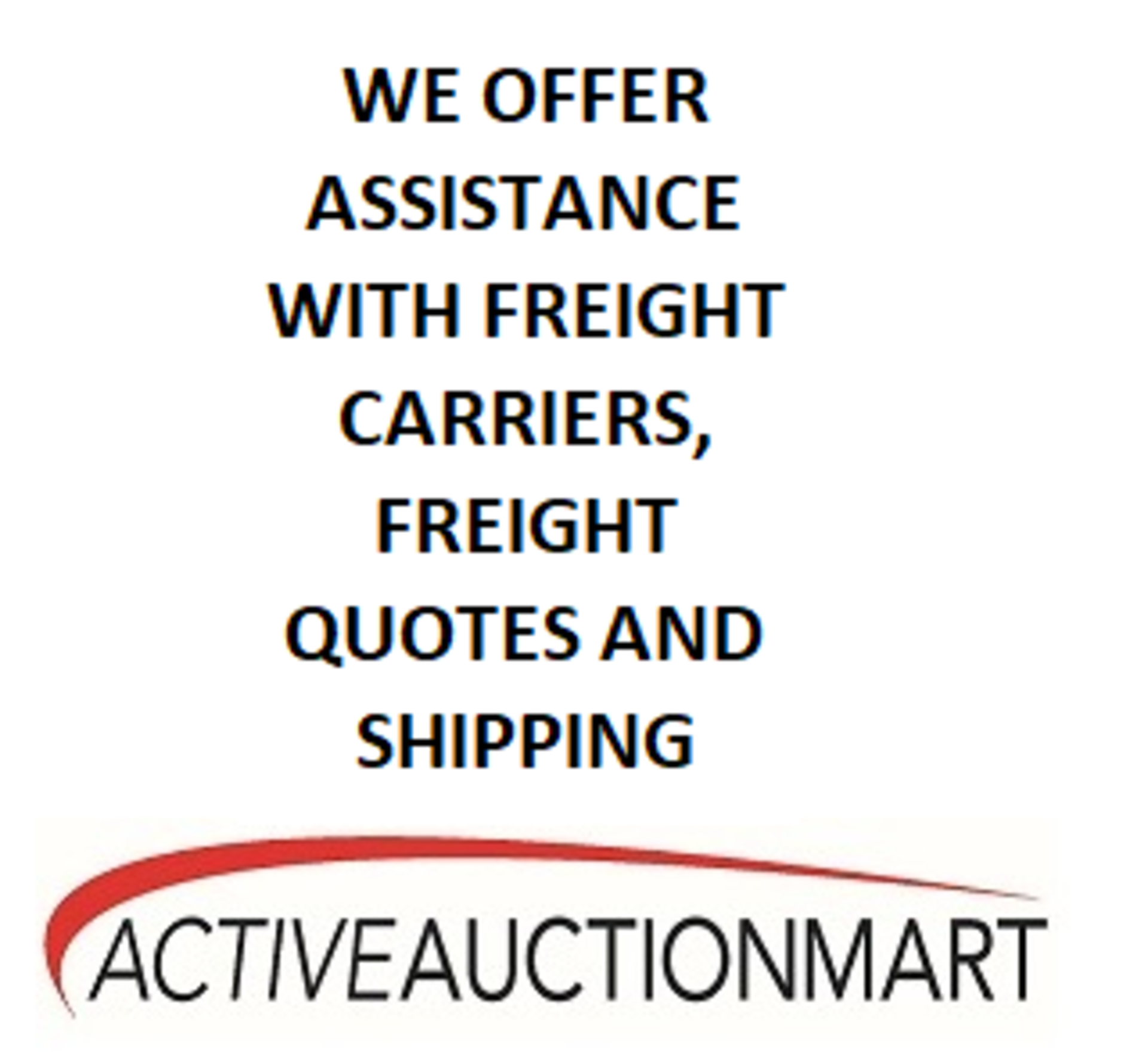 We offer assistance with freight quotes, carriers and shipping