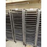2 Aluminum Tray Racks with Trays