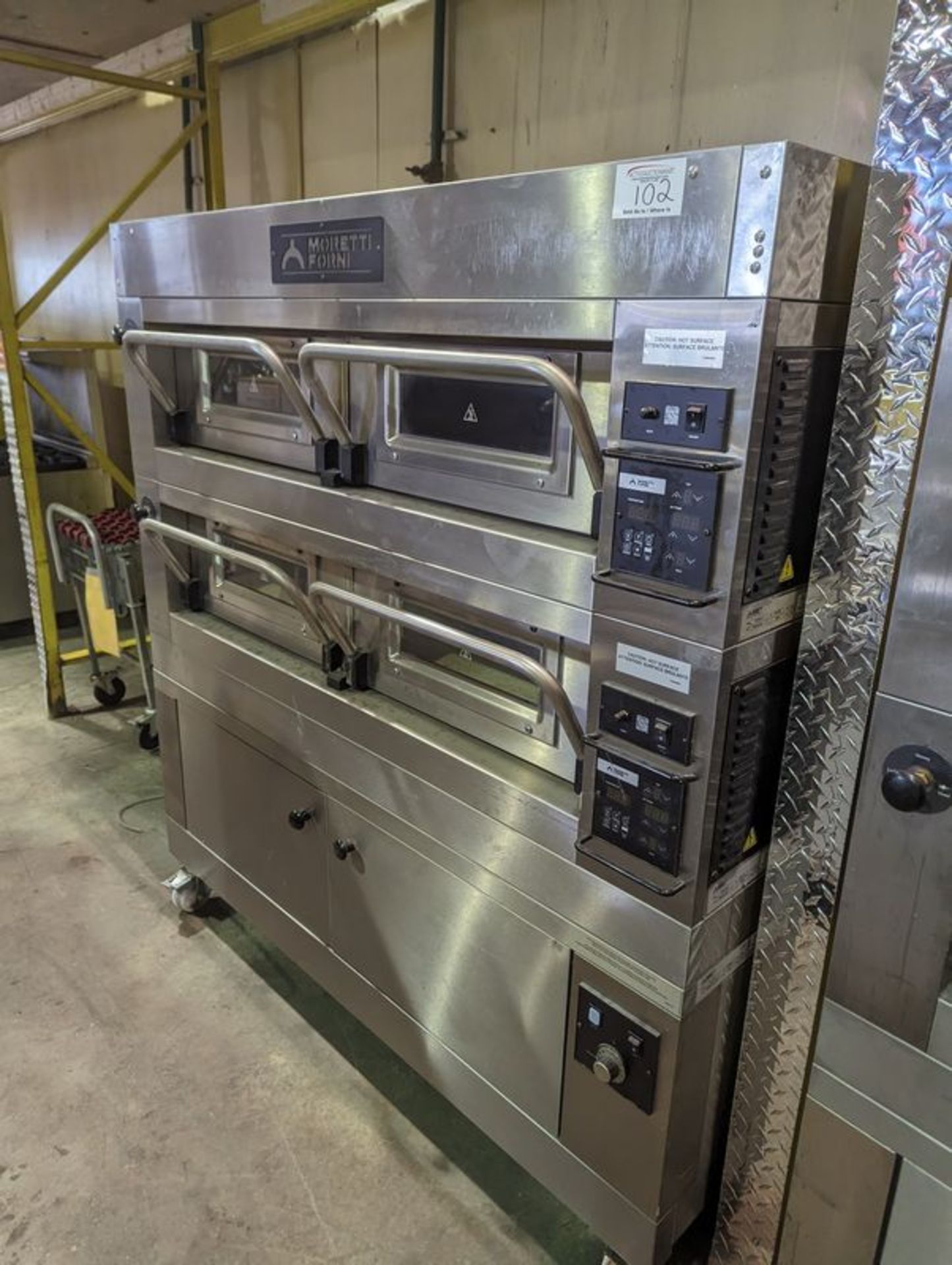 Moretti Forni P12CA1VL2 Double Deck Oven with Steam and Warming Cabinet