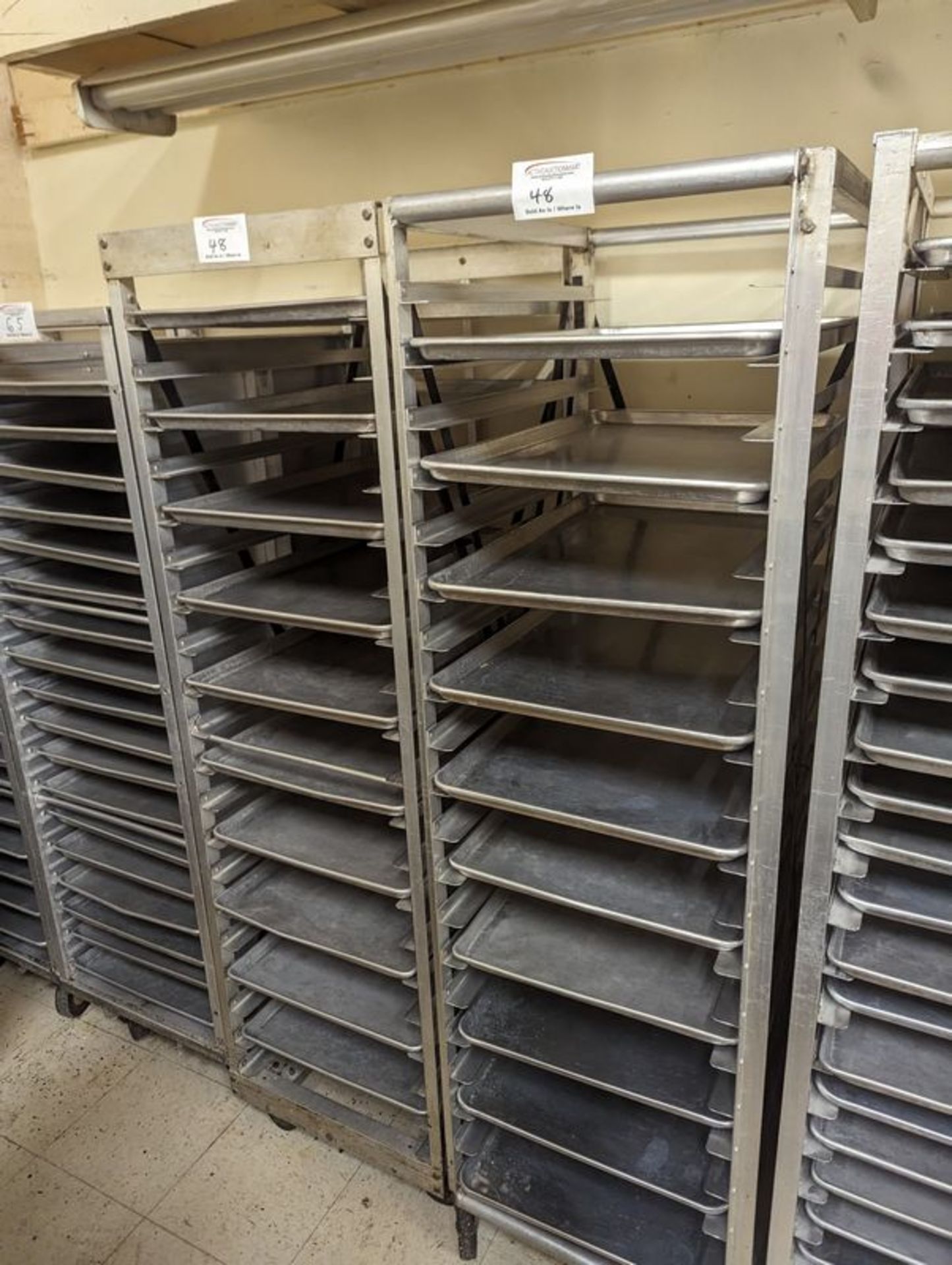 3 Aluminum Bakers Racks with Trays