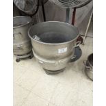 Hobart 140 Quart Stainless Steel Bowl with Paddle and Dolley
