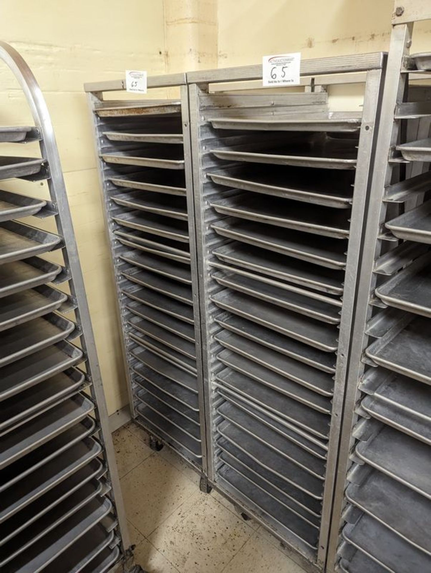 2 Bakers Racks with Trays