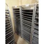 2 Bakers Racks with Trays