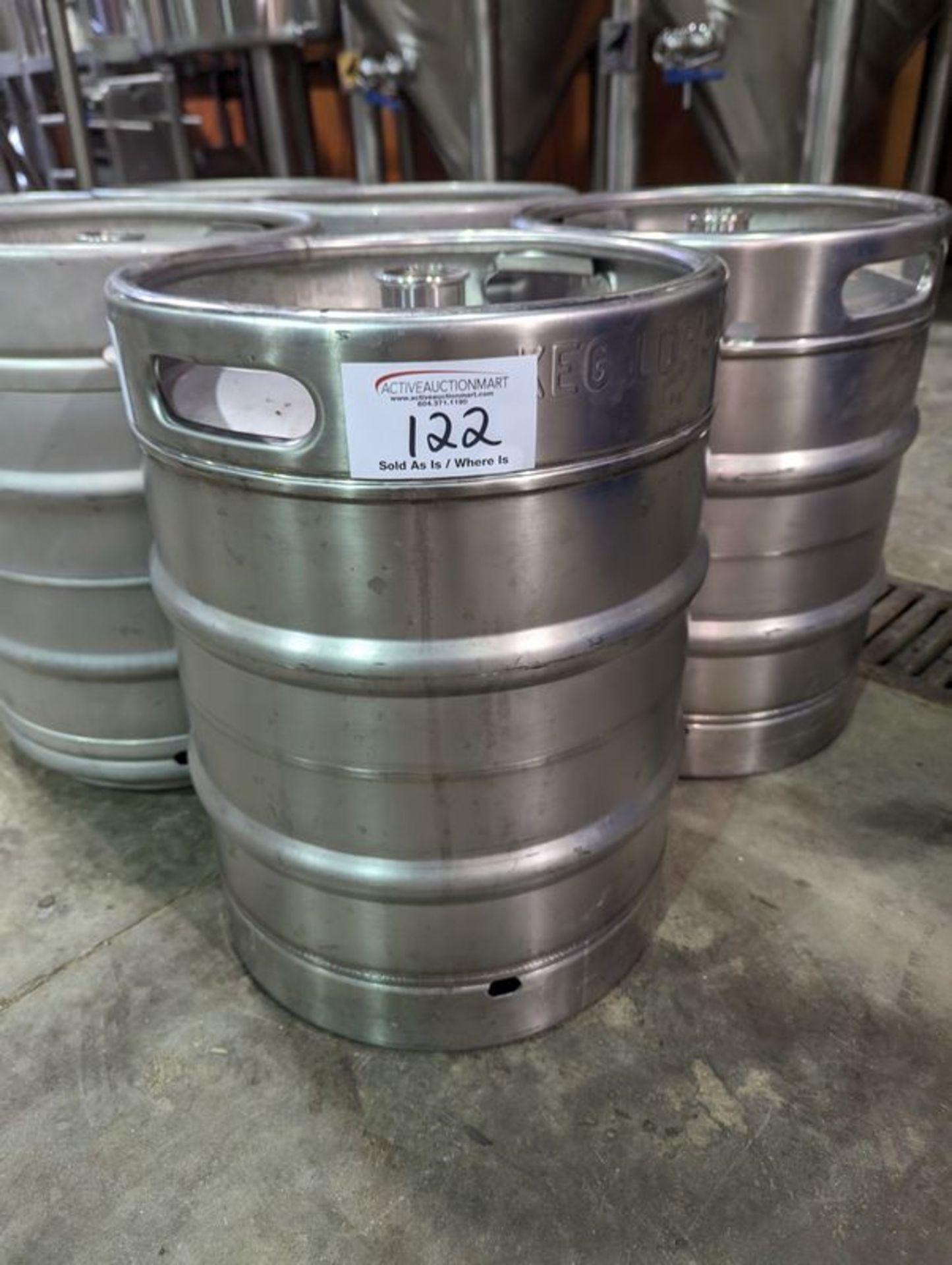 6 Stainless Steel Kegs