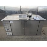 Perlick, DDC68, 2 Door Back Bar. Installed New in 2022, Never Used. New Cost $9150.00