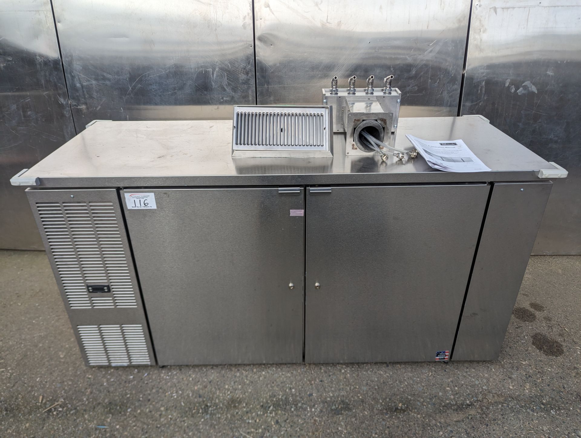 Perlick, DDC68, 2 Door Back Bar. Installed New in 2022, Never Used. New Cost $9150.00