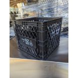 60 Black Milk Crates. Purchased New - Cost $15.50 each