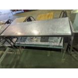 6 ft 2 Tier Stainless Steel Work Table