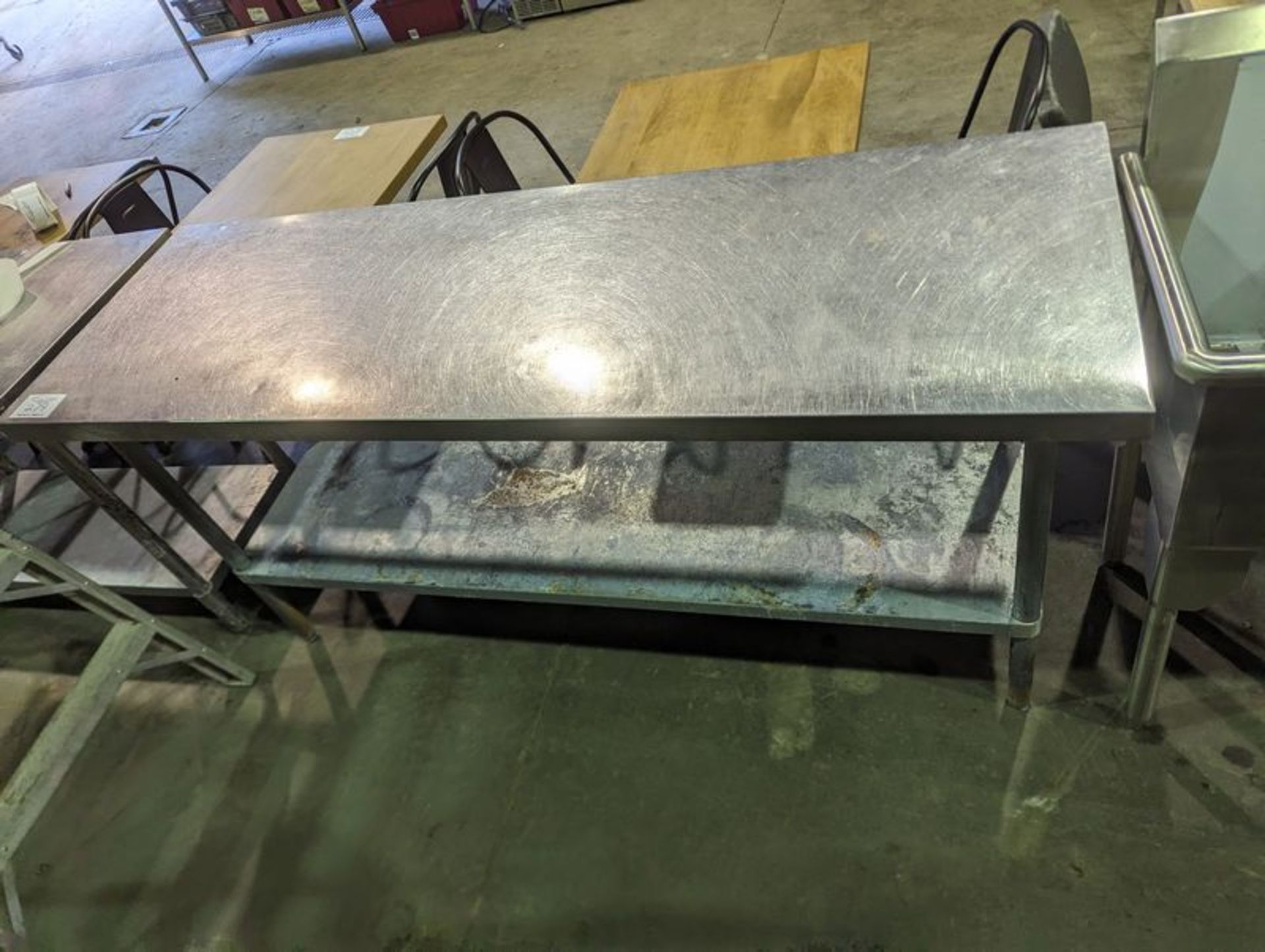 6 ft 2 Tier Stainless Steel Work Table