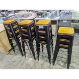 15 Wood Top Bar Stools