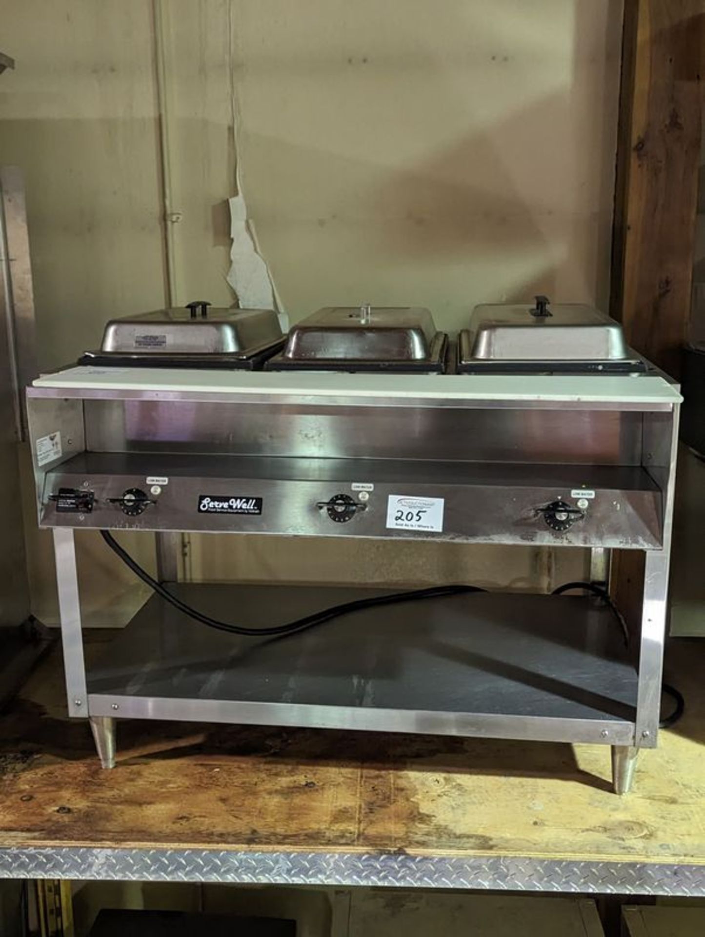 ServeWell 3 Well Steam Table