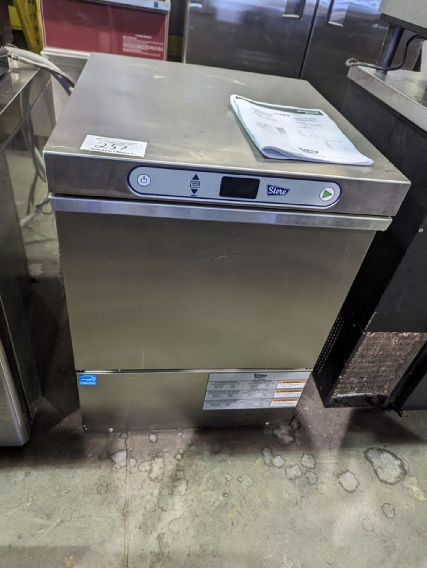 Stero SUL Undercounter Dishwasher - Installed New, Used 1 Year, New Cost $4275.00