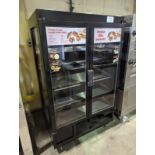 Illuminated Pastry Display Case on Casters
