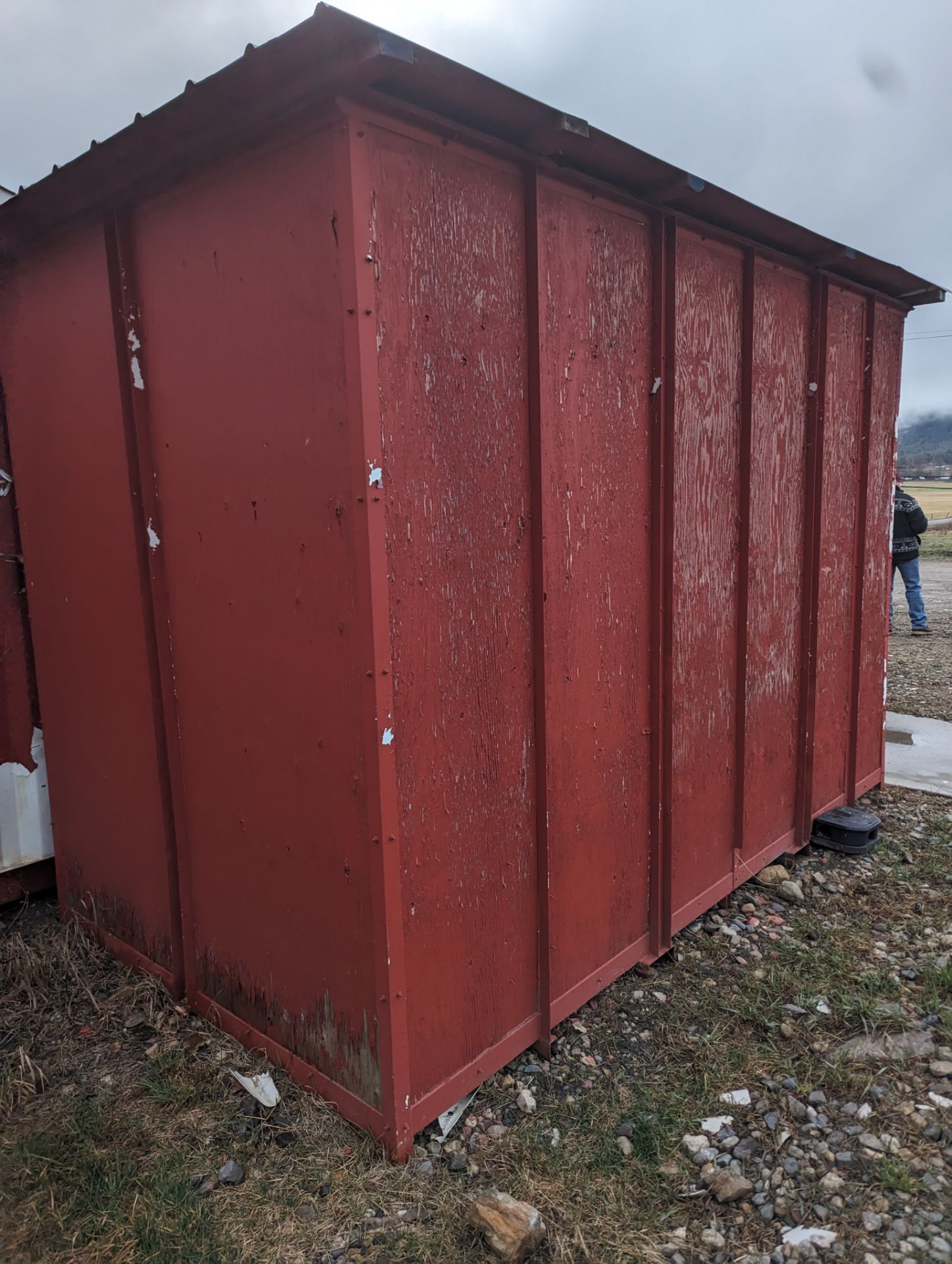 Red Portable Storage Shed