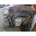 Stock Cart, Air Conditioner, Shop Vac and Step Ladder