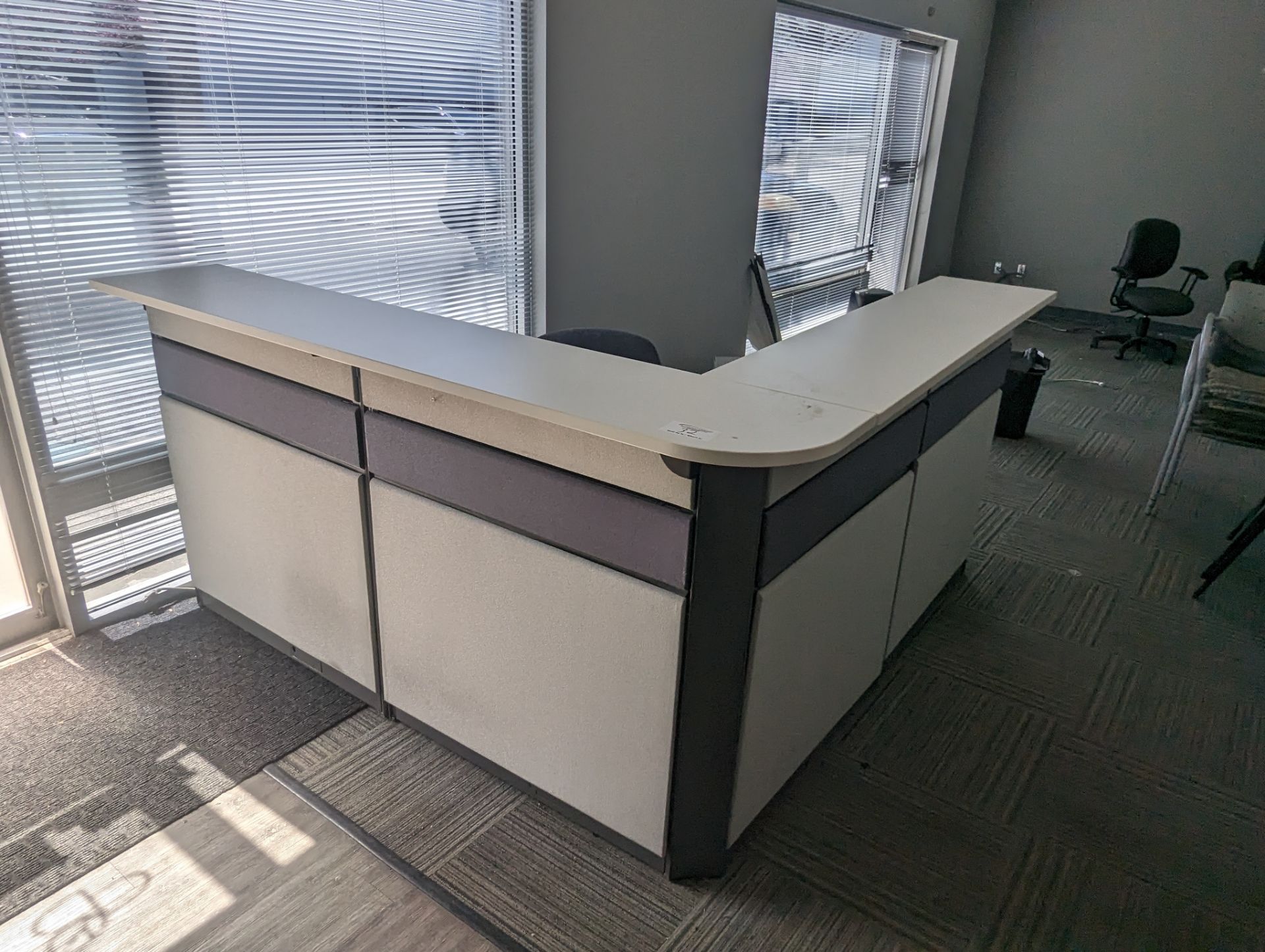 L Shaped Office Reception Desk