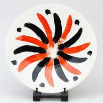 POOLE STUDIO; a limited edition ceramic charger produced for the Royal Academy of Arts after a