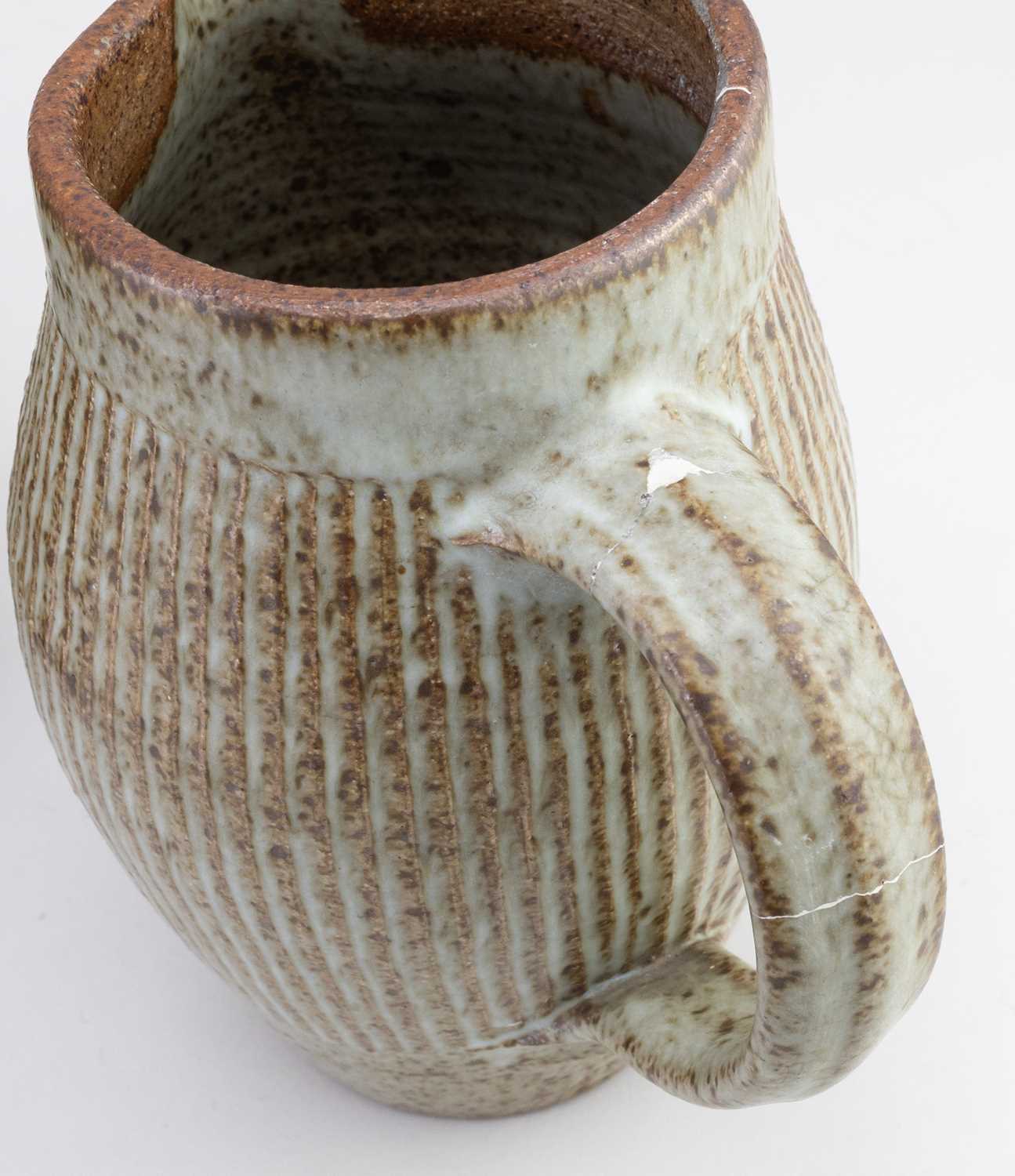 † DAVID LEACH (1911-2005) for Lowerdown Pottery; a bulbous stoneware vase covered in dolomite - Image 5 of 9