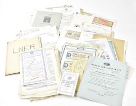 A collection of specimen and cancelled bank notes, Bank of America, Lloyds, Mellon National Bank,