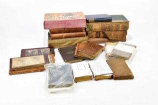A collection of 18th century and later leather bindings and other books, to include, BUNYAN (J), THE