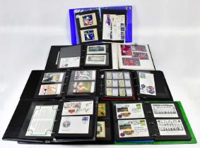 SPORTING INTEREST; nine albums of various photographs and first day covers including cricket