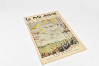 LE PETIT JOURNAL; the cover with a colour printed aviation scene titled 'Le Grande Semaine D'