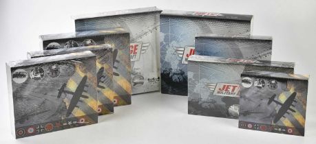 ATLAS COLLECTIONS; a group of four boxed "Jet Age Military Aircraft" models, together with four