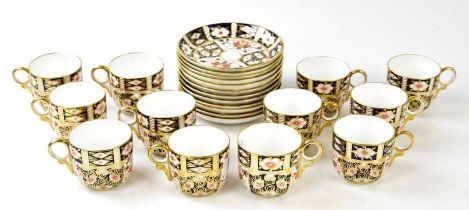 ROYAL CROWN DERBY; a part tea service in the 2451 pattern.