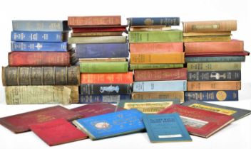 An extensive collection of various books, predominantly on antiques, including Chats on Old