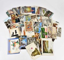 A collection of postcards, mainly topographical.