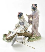 LLADRÓ; a figure, 'Springtime in Japan', height 29.5cm. Condition Report: Minor losses to the